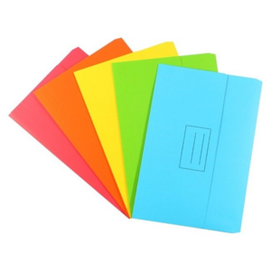 Bantex Manilla Foolscap Document Wallets - Assorted Colours