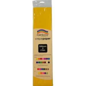 Rainbow Crepe Paper Yellow