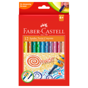 Faber-Castell Jumbo Twist Wax Crayons