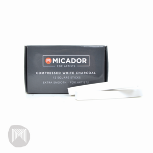 Micador For Artists Compressed Charcoal White