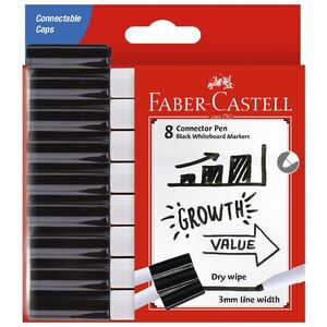 Faber-Castell Connector Whiteboard Markers Black