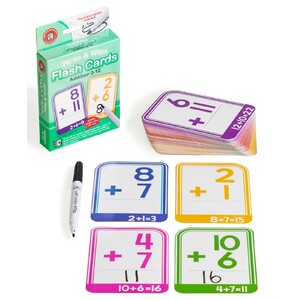 Learning Can Be Fun Write & Wipe Flash Cards - Addition 0-12