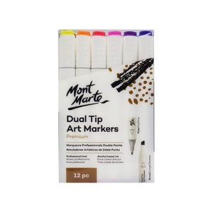Mont Marte Premium Dual Tip Art Markers 12's