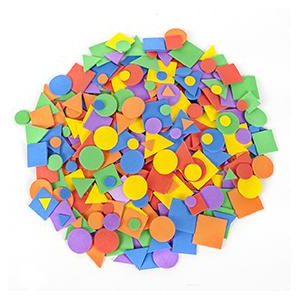 Little Learner Adhesive Foam Shapes - Assorted Shapes