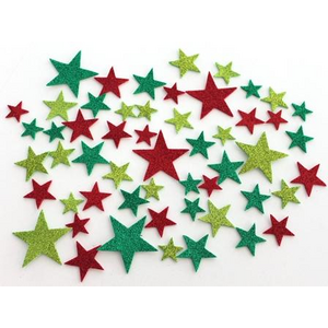 Little Learner Adhesive Foam Shapes - Glitter Stars