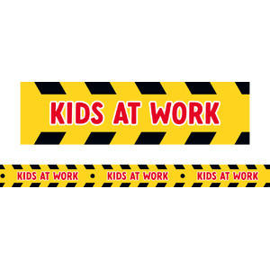 Australian Teaching Aids Border Kids at Work Construction Tape