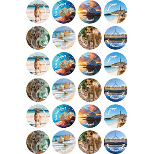 ATA Merit Stickers - Aussie Lingo (Photo)