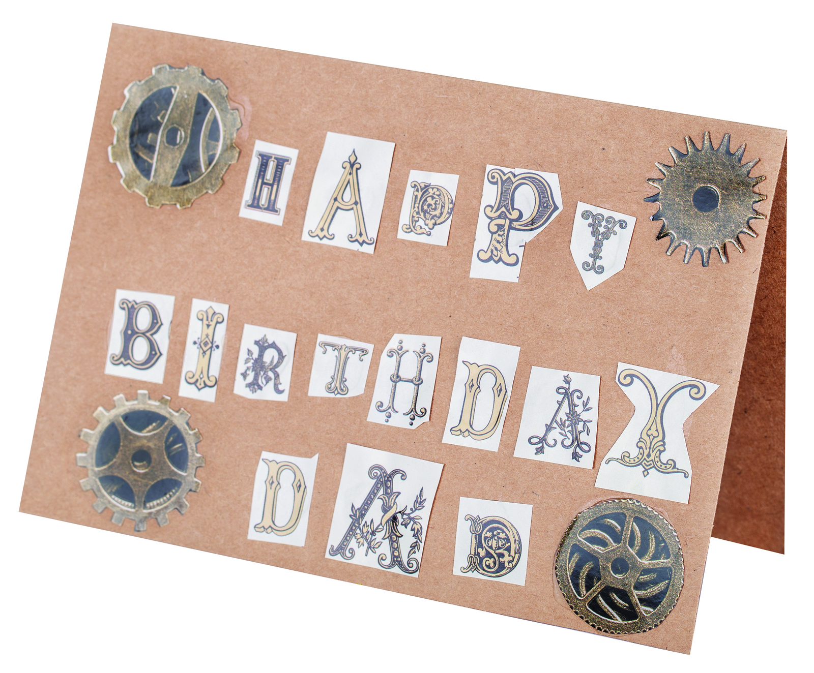 Patterned Paper Steampunk designs for school art and craft