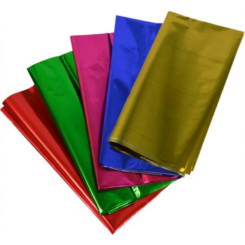 Foil Tissue Paper . Brisht shiny metallic colours . For craft and gift  wrapping