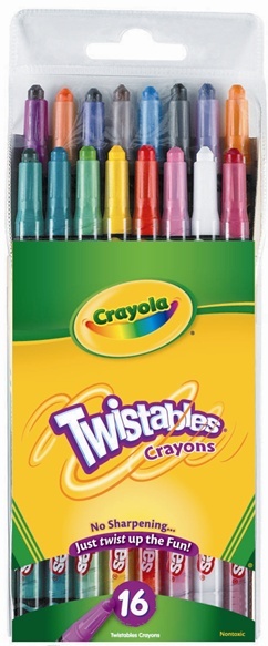 Crayola Twistables Crayon Deskpack - 32 Twistable Crayons in 8 Colours - New