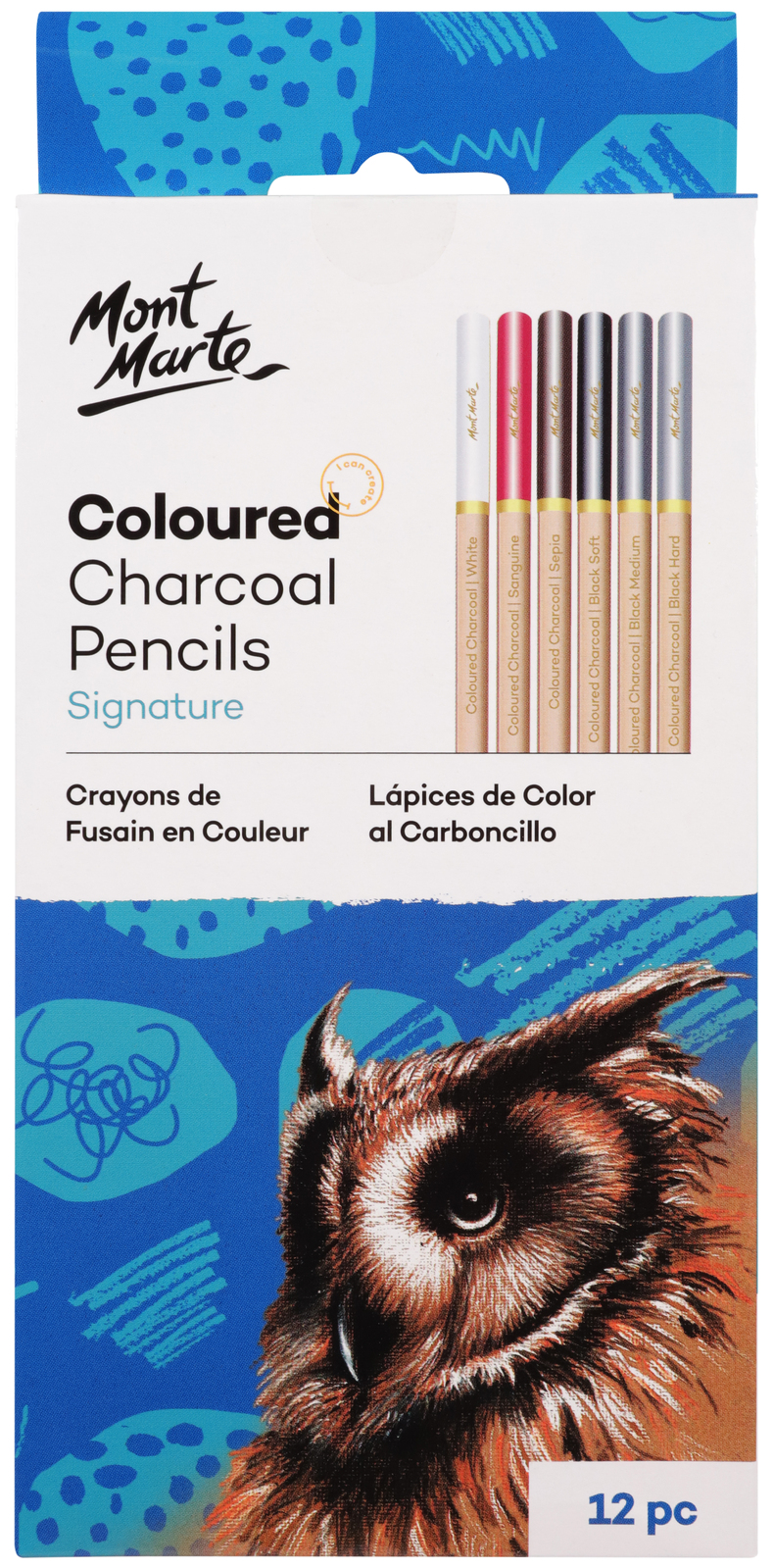 Mont Marte Signature Coloured Charcoal Pencils