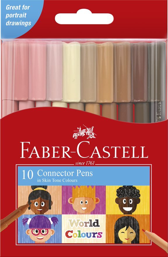 Faber-Castell Connector Pens Coloured Markers Assorted Pack 20