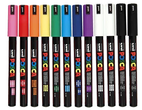 POSCA Acrylic Paint Marker PC-1MR Ultra-Fine White