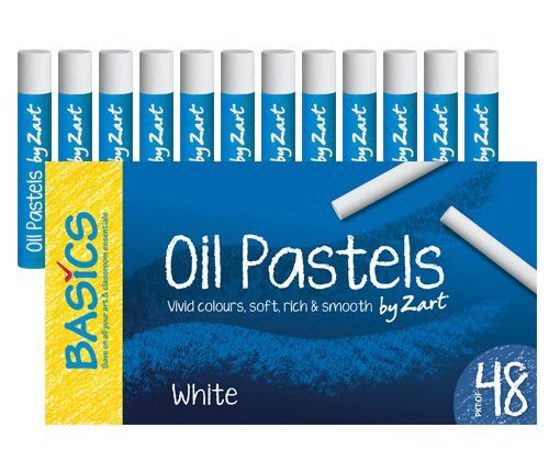 Large oil pastels White