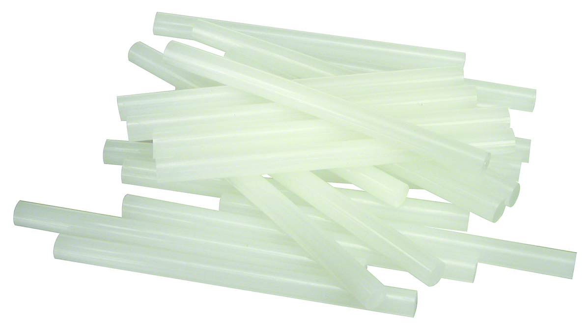 Low melt glue sticks for use with low melt glue gun in craft, art and