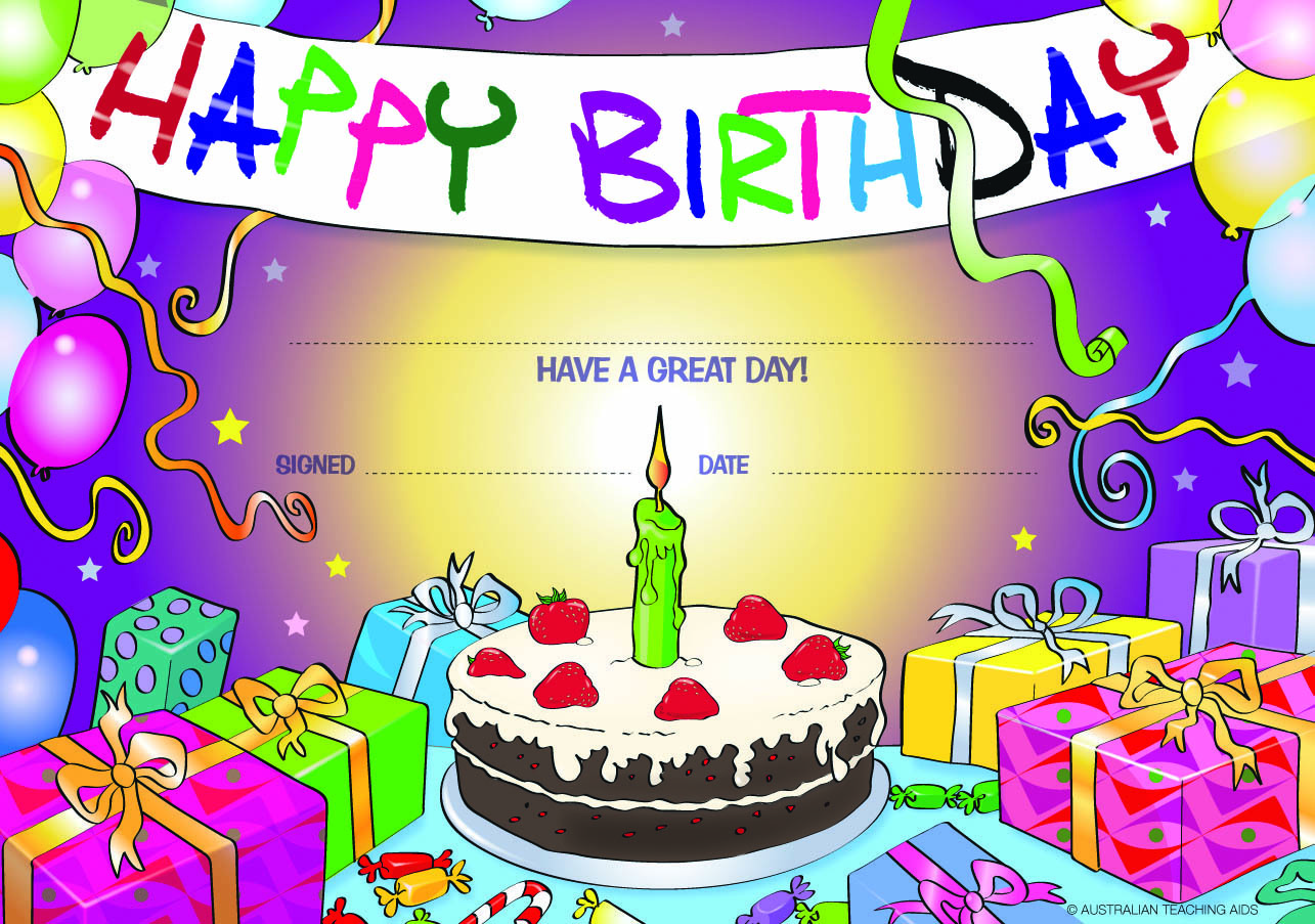 Happy Birthday Certificate Printable Printable World Holiday