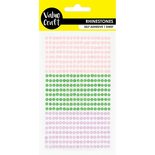 Value Craft Rhinestones great for craft projects or clothing/fabric designs.