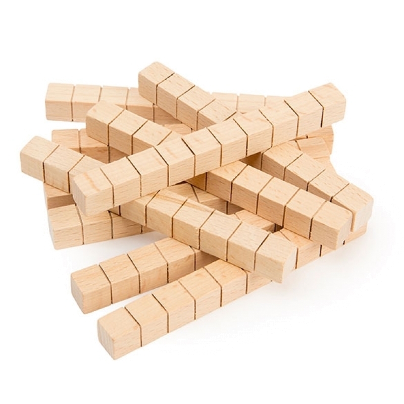 Learning Can Be Fun Wooden Base Ten Rods, Australian Curriculum