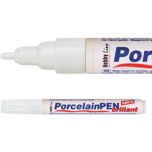 Porcelain and Glass Markers - White