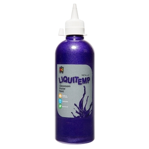 Educational Colours Liquitemp Metallic Paint 500ml - Purple