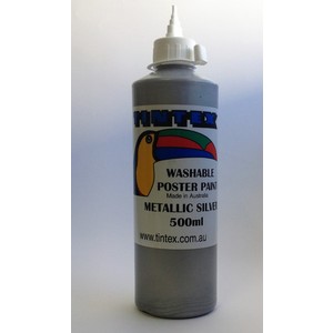 Tintex Washable Metallic Poster Paint Silver