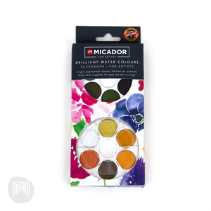 Micador Watercolour Discs Brilliant Colours 24's