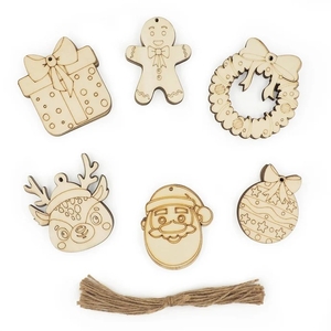 Arbee Wooden Christmas Shapes