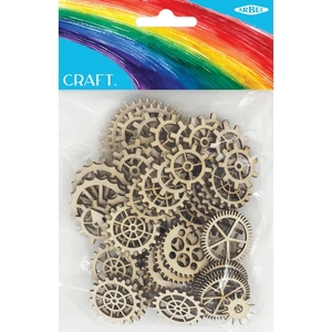 Arbee Wooden Gears and Cogs Assorted