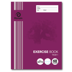 Olympic Exercise Book Stripe 140742 QLD Year 1 Ruling