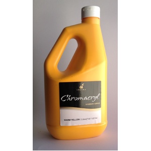 Chromacryl Students Acrylic Paint 2L Warm Yellow