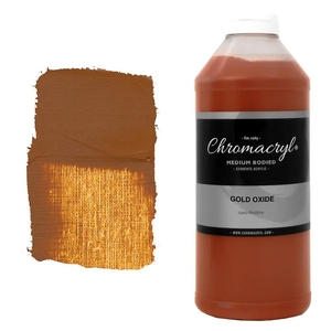 Chromacryl Acrylic Paint 1L Gold Oxide