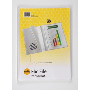 Marbig Flic File Pocket Display Book - A4