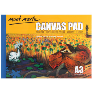 Mont Marte Signature Canvas Pad 10 sheets A3