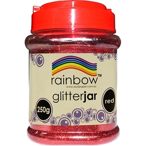 Rainbow Glitter 250grm - Red