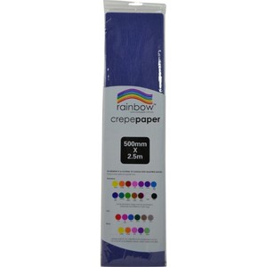 Rainbow Crepe Paper Dark Blue