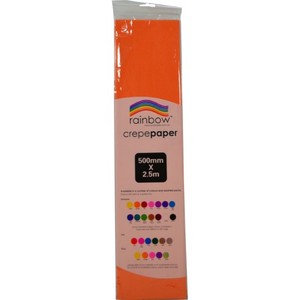 Rainbow Crepe Paper Orange