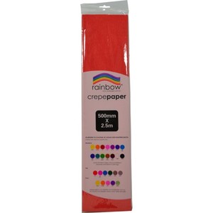Rainbow Crepe Paper Red