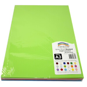 Rainbow Coloured Board Assorted Brights 200gsm