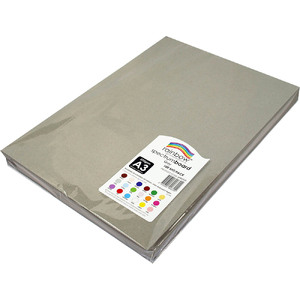 Rainbow Spectrum Coloured Board 200gsm A3 - Grey