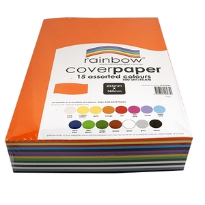 Rainbow Cover Paper 125gsm 255x380mm 