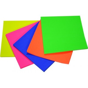 Fluorescent Paper Squares 125mm x 125mm