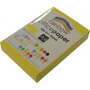 Rainbow Office Paper 80gsm Bright Yellow