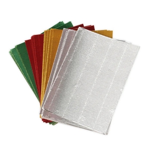 Arbee Metallic Corrugated Card - Christmas