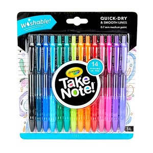 Crayola® TakeNote Washable Gel Pens