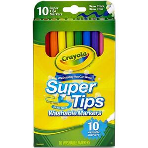 Crayola® Super Tips Washable Markers pkt of 10