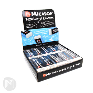 Micador 3020 Eraser Large - Box 20
