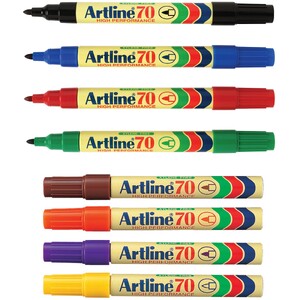 Artline® 70 Permanent Markers Assorted Colours