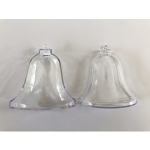 Clear Fillable Plastic Bell 