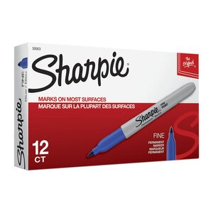 Sharpie Permanent Fine Markers - Blue