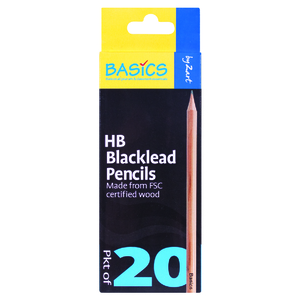 Zart Basics HB Pencils Pack of 20